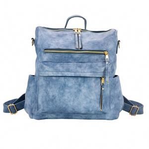 NEW MODERN + CHIC women's brielle convertible bag in sky blue